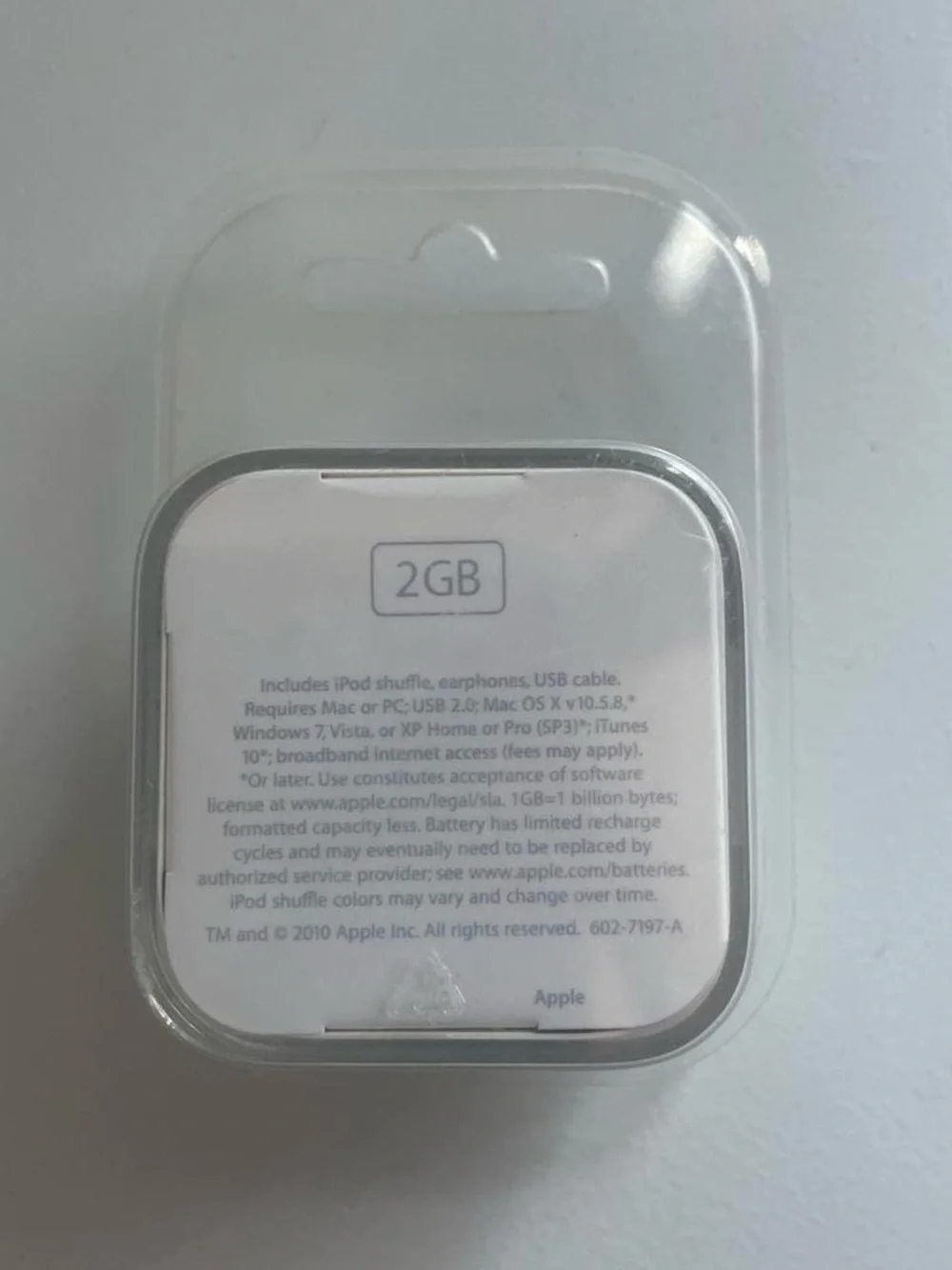 Apple silver I Pod shuffle 2GB. New never been opened.